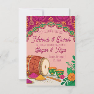Mehndi Dholki  Kaart
