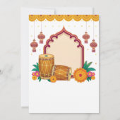 Mehndi Dholki  Kaart (Achterkant)