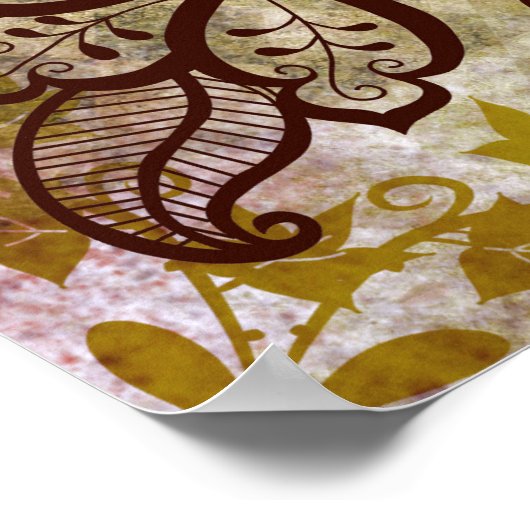 Mehndi Elephant Poster (Hoek)