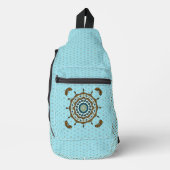 Mehndi Fantasie Koper Sling Bag (Voorkant)