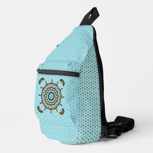 Mehndi Fantasie Koper Sling Bag (Rechterhoek)