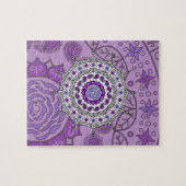 Mehndi Fantasie Zilveren Puzzel (Horizontaal)
