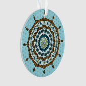 Mehndi Fantasy Copper Acryl Ornament (voorkant)