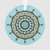 Mehndi Fantasy Copper Acryl Ornament (achterkant)