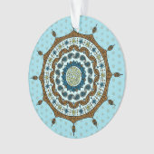 Mehndi Fantasy Copper Acryl Ornament (voorkant)