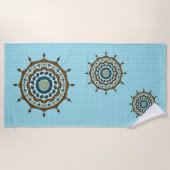 Mehndi Fantasy Copper Beach Towel Strandlaken (Voorkant)