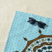 Mehndi Fantasy Copper Beach Towel Strandlaken (In situ)