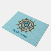 Mehndi Fantasy Copper Doormat Deurmat (Schuin)
