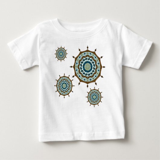 Mehndi Fantasy Copper Kind en Baby Light Shirt (Voorkant)
