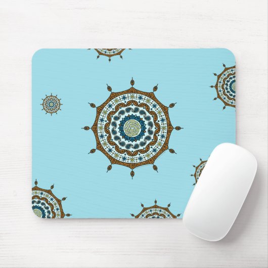 Mehndi Fantasy Copper Mousepad Muismat (Met muis)