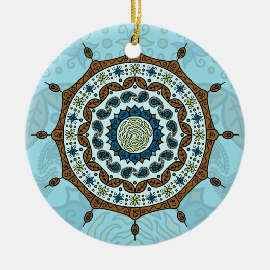 Mehndi Fantasy Copper Ornament (Voorkant)