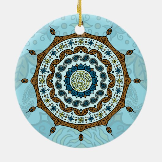 Mehndi Fantasy Copper Ornament (Achterkant)