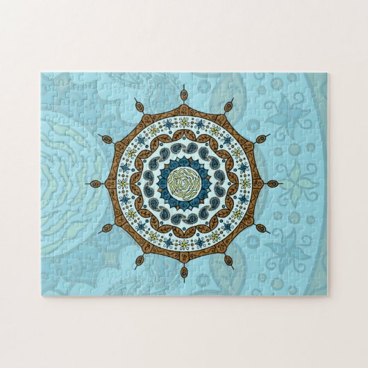 Mehndi Fantasy Copper Puzzle Legpuzzel (Horizontaal)