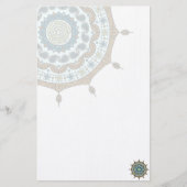 Mehndi Fantasy Copper Stationery Briefpapier (Voorkant)