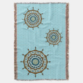 Mehndi Fantasy Copper Throw Blanket Deken (Voorkant Verticaal)