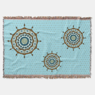 Mehndi Fantasy Copper Throw Blanket Deken