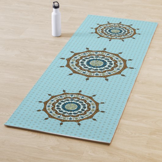 Mehndi Fantasy Copper Yoga Mat (In situ)