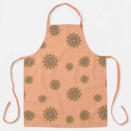 Mehndi Fantasy Gold All-Over Print Schort (Voorkant)