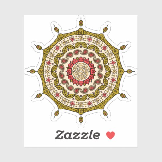 Mehndi Fantasy Gold Contour Sticker (Vel)