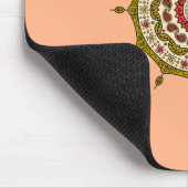 Mehndi Fantasy Gold Mousepad Muismat (Hoek)
