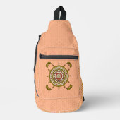Mehndi Fantasy Gold Sling Bag (Voorkant)