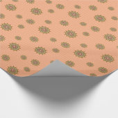 Mehndi Fantasy Gold Wrapping Paper Cadeaupapier (Hoek)