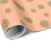 Mehndi Fantasy Gold Wrapping Paper Cadeaupapier (Rol Hoek)