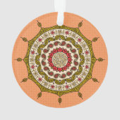 Mehndi Fantasy Gouden Acryl Ornament (achterkant)