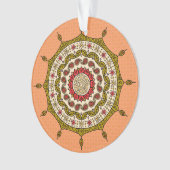 Mehndi Fantasy Gouden Acryl Ornament (voorkant)