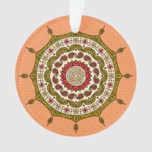 Mehndi Fantasy Gouden Acryl Ornament