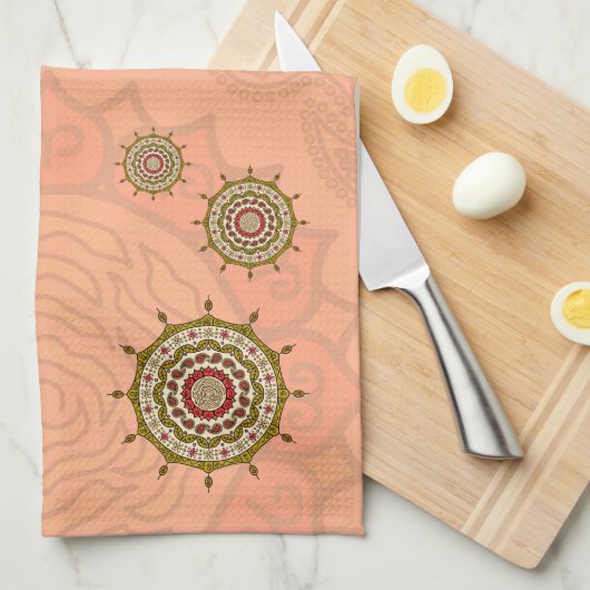 Mehndi Fantasy Gouden Handdoek (Quarter Fold)