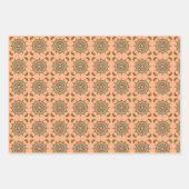 Mehndi Fantasy Gouden Inpakpapier Set Vel (Voorkant 2)