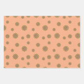 Mehndi Fantasy Gouden Inpakpapier Set Vel (Voorkant)