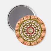 Mehndi Fantasy gouden magneet (Voorkant / Achterkant)