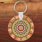 Mehndi Fantasy Gouden Sleutelhanger (Voorkant)