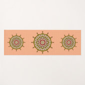 Mehndi Fantasy Gouden Yoga Mat (Voorkant (horizontaal))
