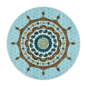 Mehndi Fantasy Koper Glas Snijplank