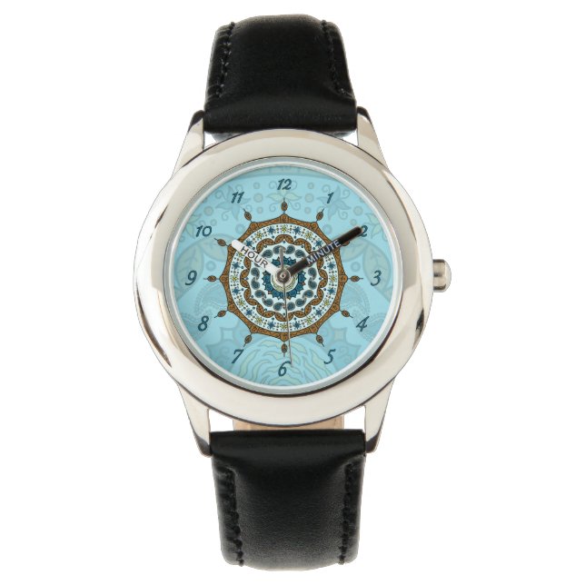 Mehndi Fantasy Koper Horloge (Voorkant)