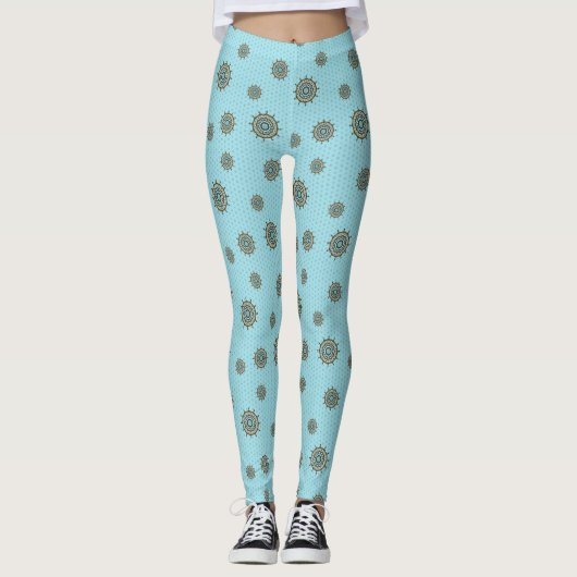 Mehndi Fantasy Koper Leggings (Voorkant)
