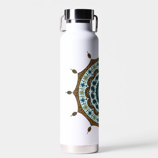 Mehndi Fantasy Koper Waterfles (Voorkant)