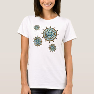 Mehndi Fantasy Koperen Licht Shirt voor Vrouwen