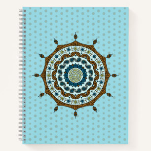Mehndi Fantasy Koperen Spiraal Notebook Notitieboek