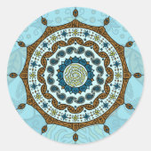 Mehndi Fantasy koperen Sticker (Voorkant)