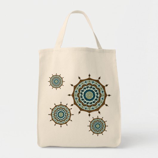 Mehndi Fantasy Koperen Tote Tas (Voorkant)