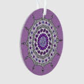 Mehndi Fantasy Silver Acryl Ornament (voorkant)