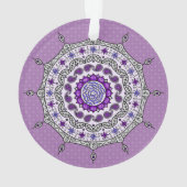 Mehndi Fantasy Silver Acryl Ornament (achterkant)