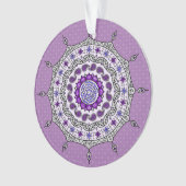 Mehndi Fantasy Silver Acryl Ornament (voorkant)