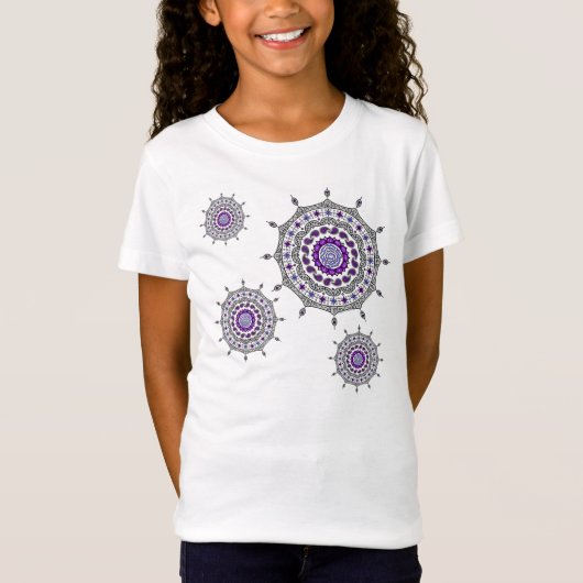 Mehndi Fantasy Silver Kind en Baby Light Shirt (Voorkant)