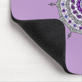Mehndi Fantasy Silver Mousepad Muismat (Hoek)