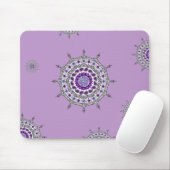 Mehndi Fantasy Silver Mousepad Muismat (Met muis)
